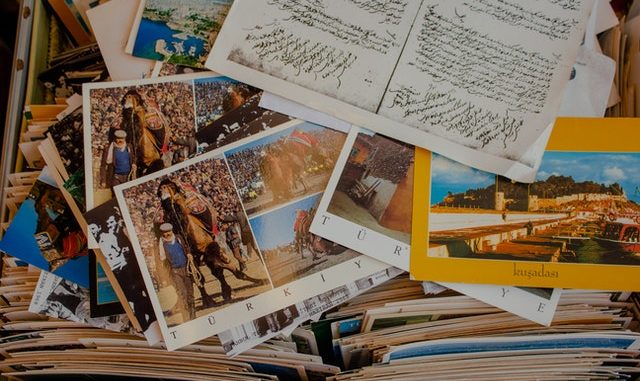 Photo of postcards
